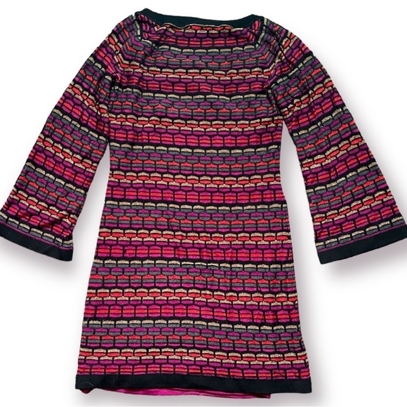 Laundry by Shelli Segal Merino Wool Mix Metallic Sweater Dress sz S - Picture 6 of 13